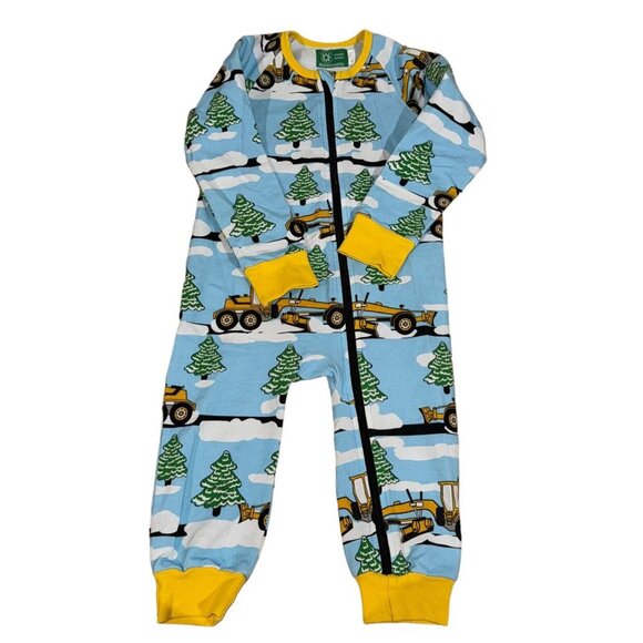 Naperonuttu Tractor And Christmas Tree Onesie Size 86/92 1-2 Years - Picture 1 of 4